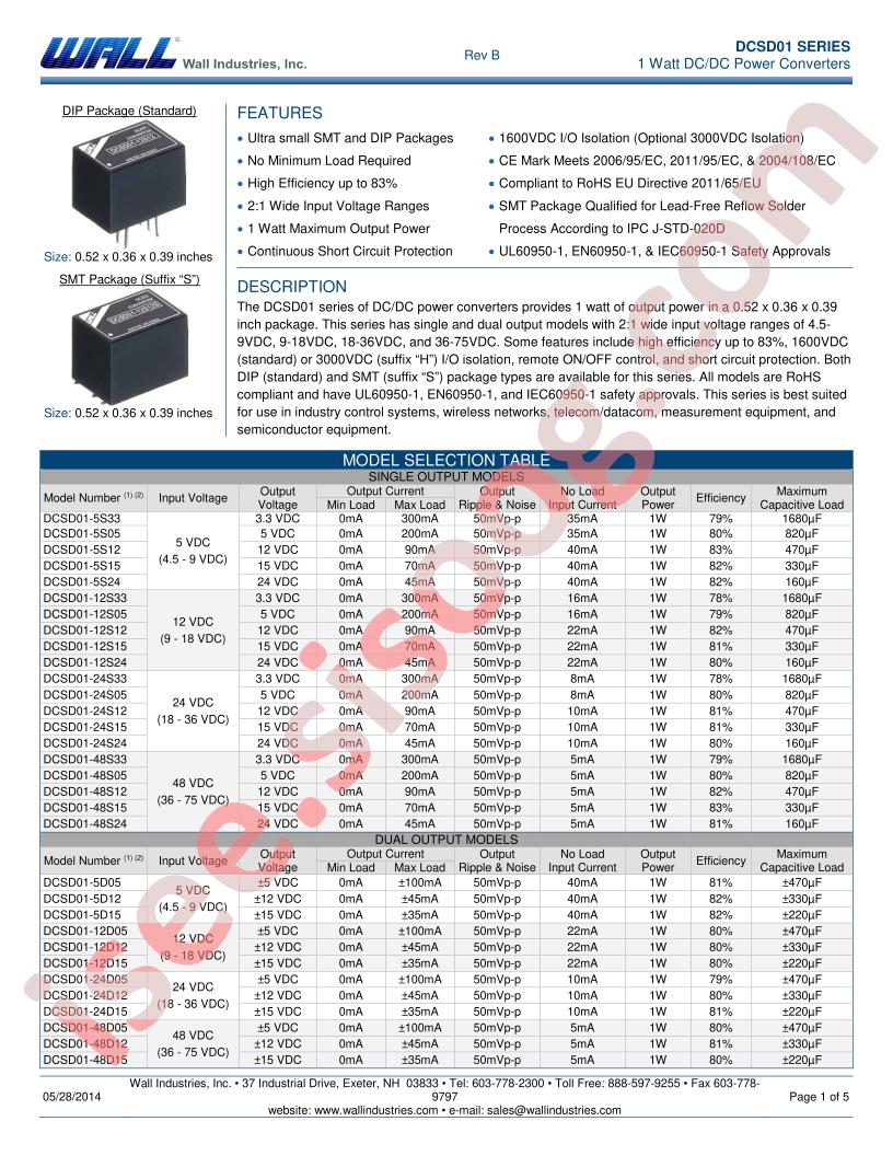 DCSD01-48S15SH