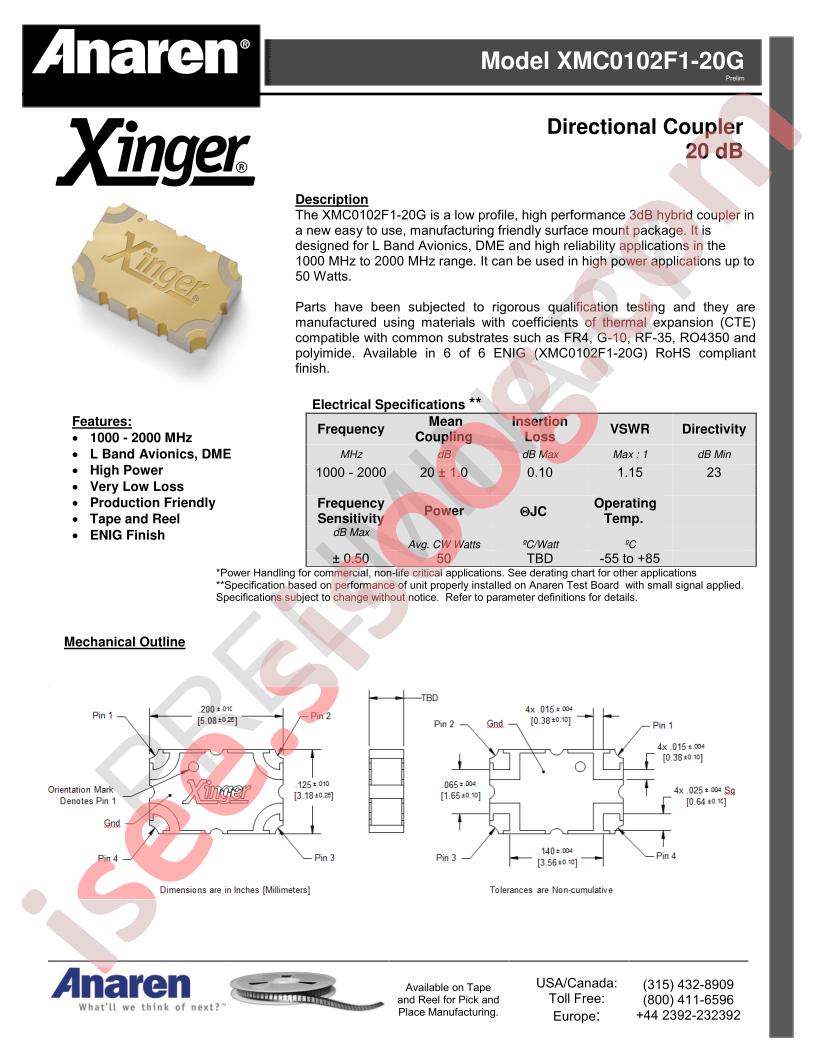 XMC0102F1-20G