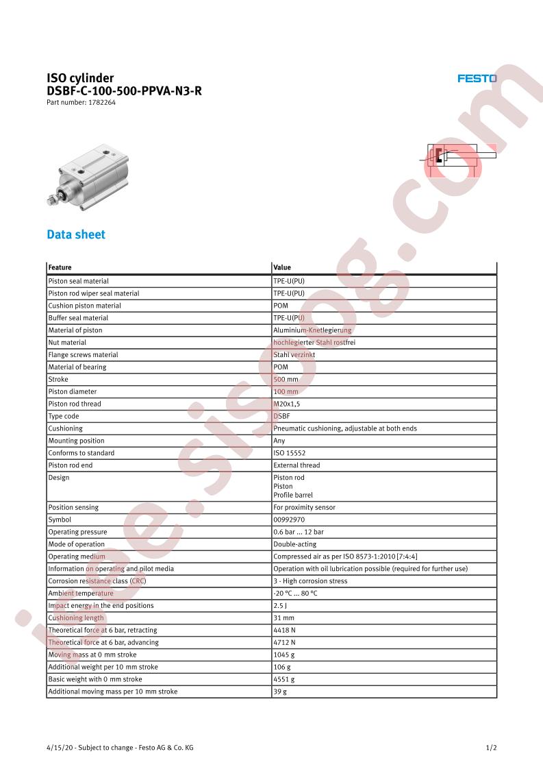 DSBF-C-100-500-PPVA-N3-R