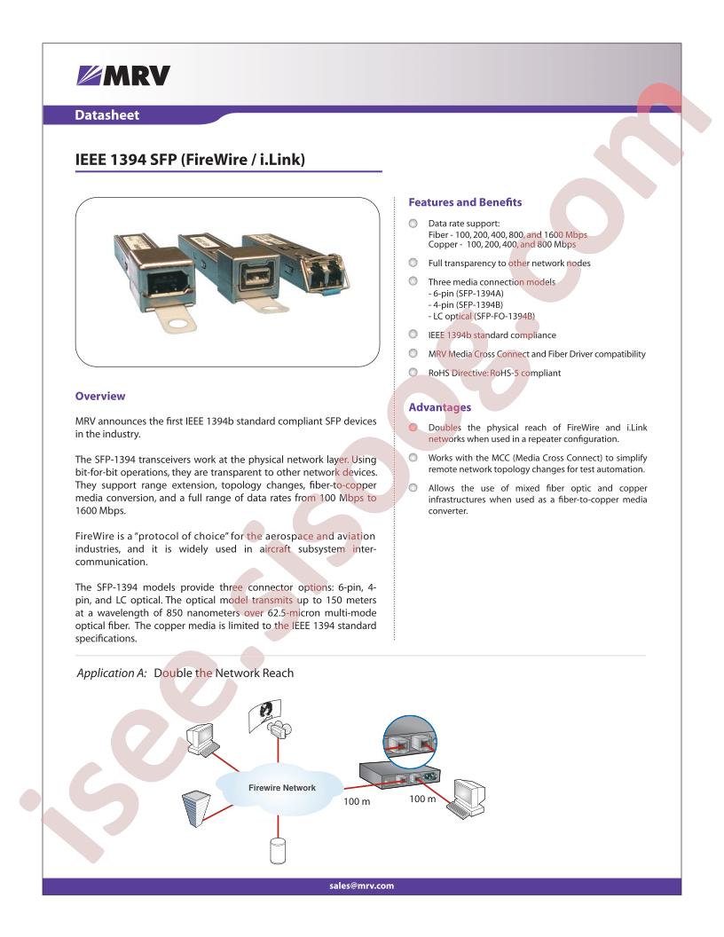 SFP-FO5-1394B