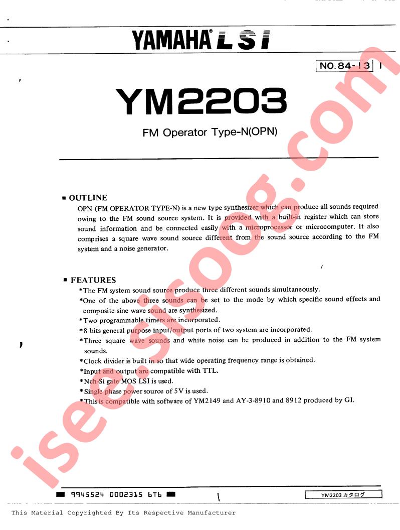 YM2203