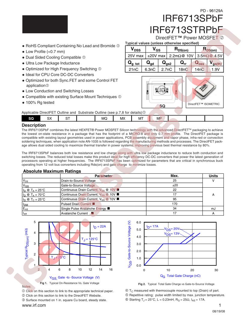IRF6713STR1PBF