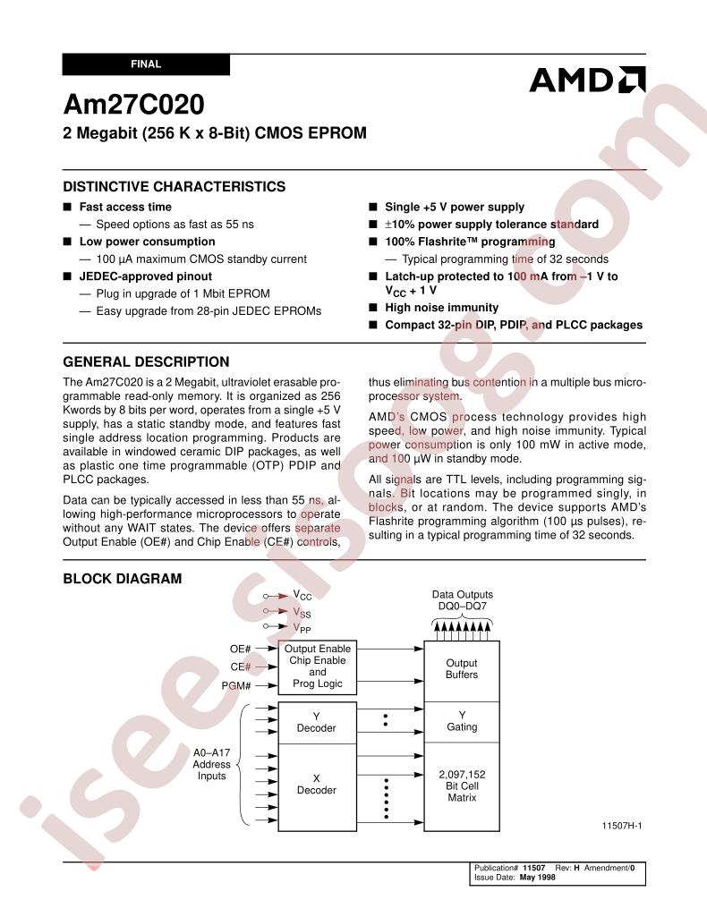 AM27C020-70DE5