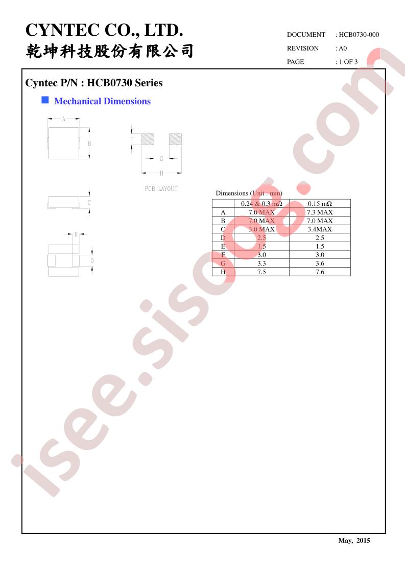 HCB0730-111L