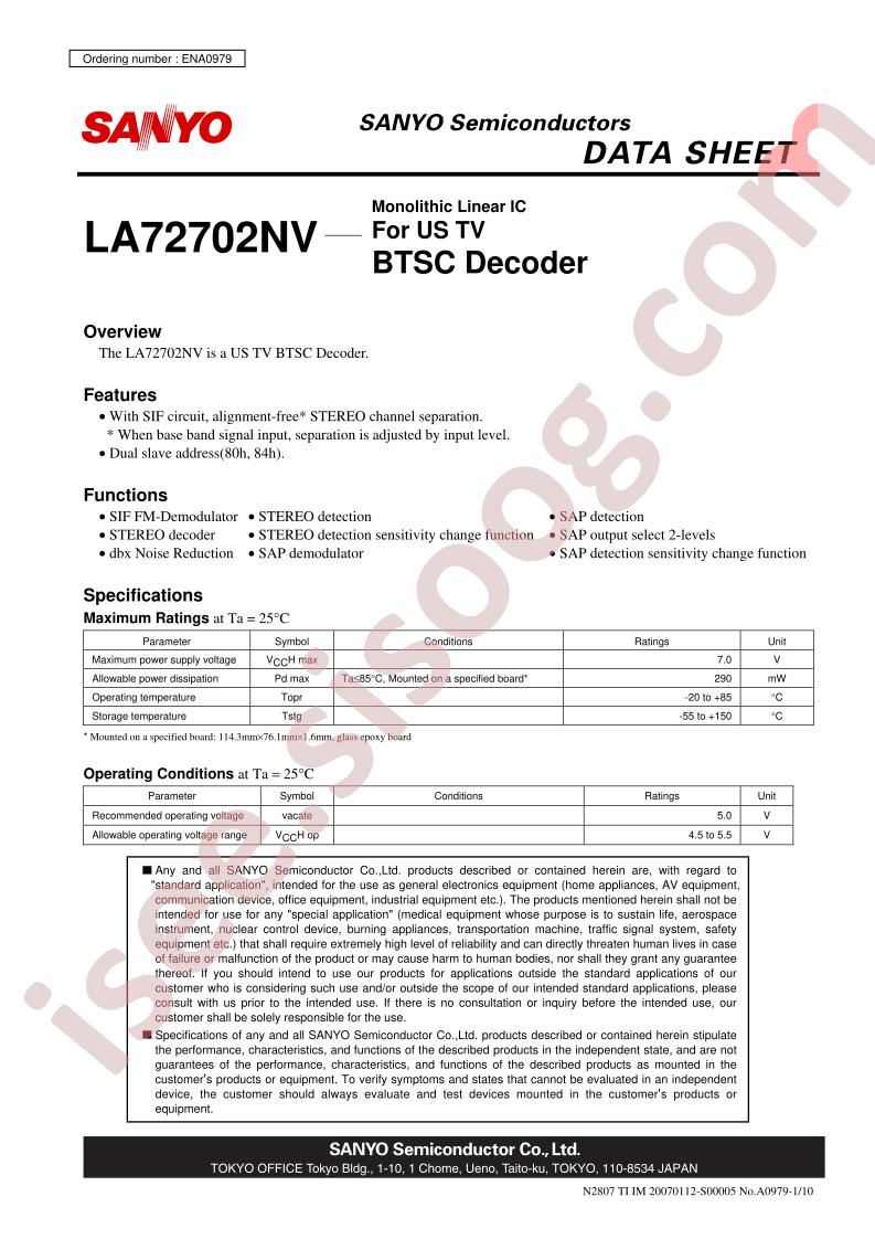 LA72702NV