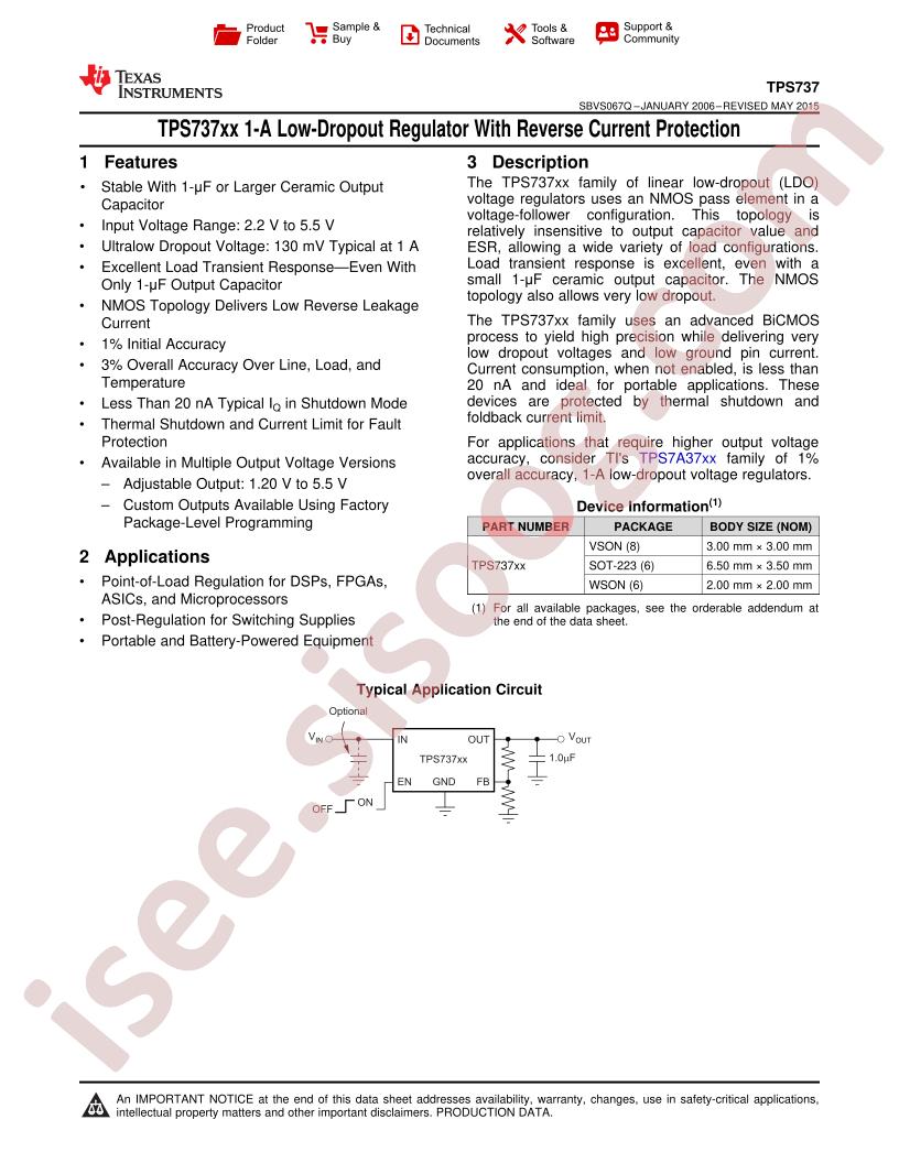 TPS73701DCQ
