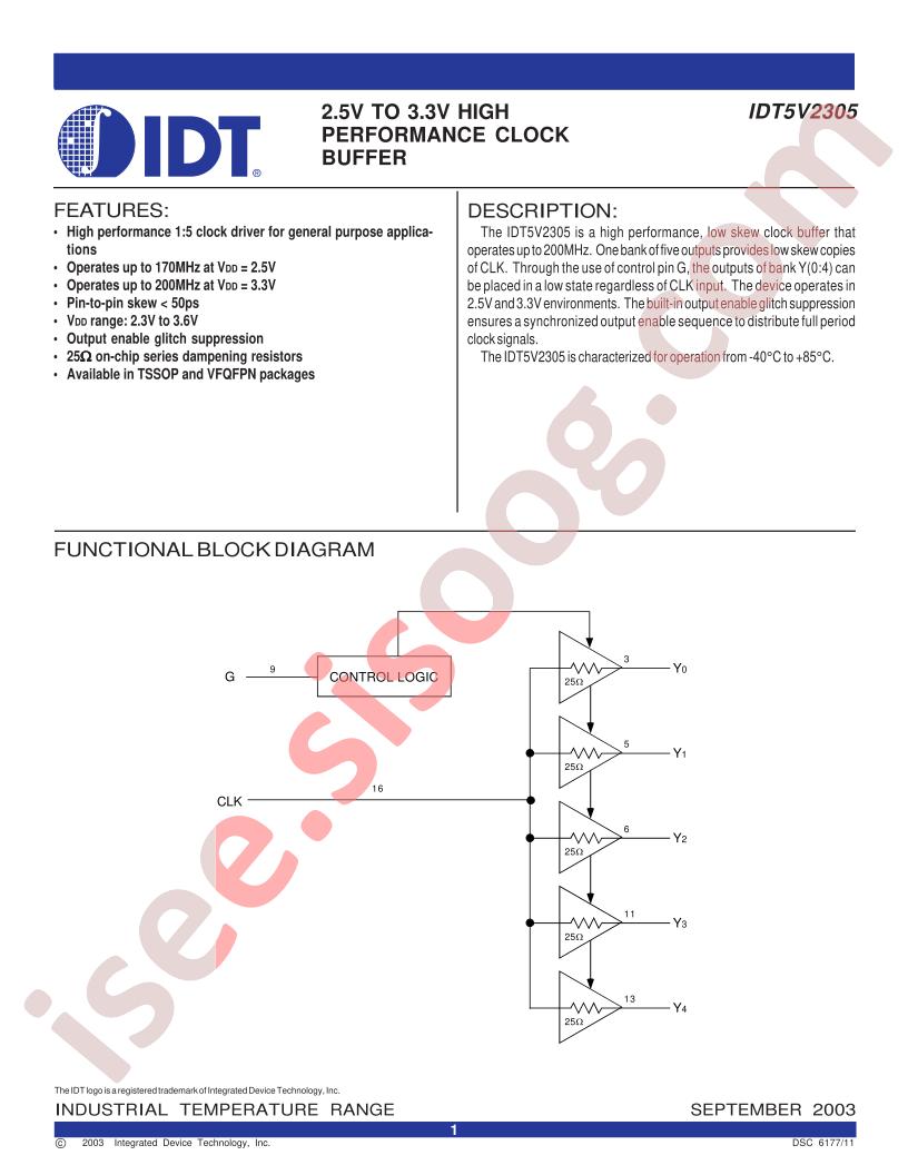 IDT5V2305NRI
