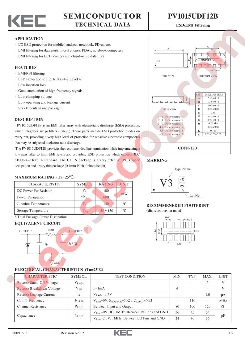 PV1015UDF12B