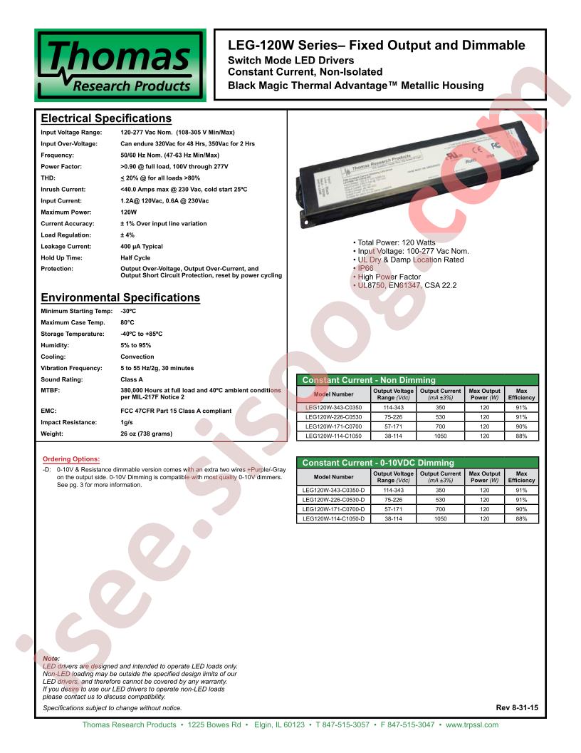 LEG120W-171-C0700-D