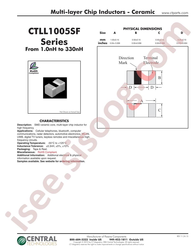 CTLL1005SF-10NJ