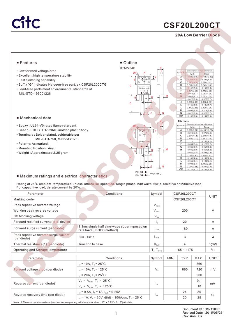 CSF20L200CT