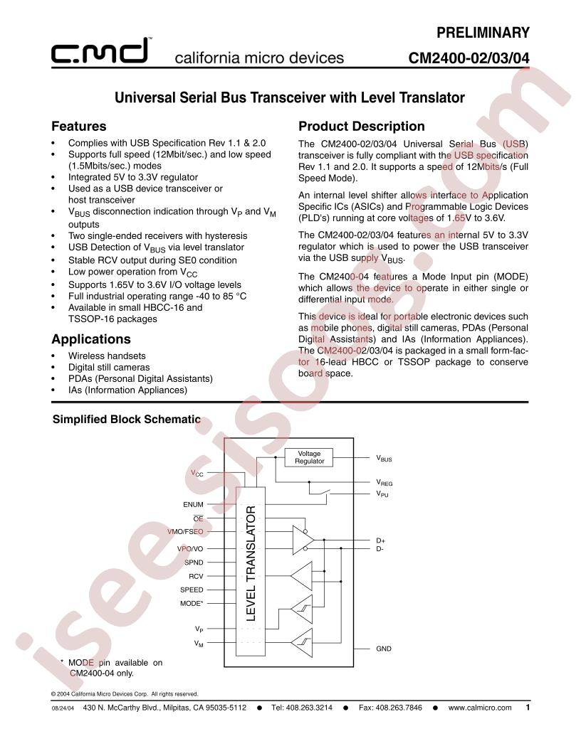 CM2400-03TR