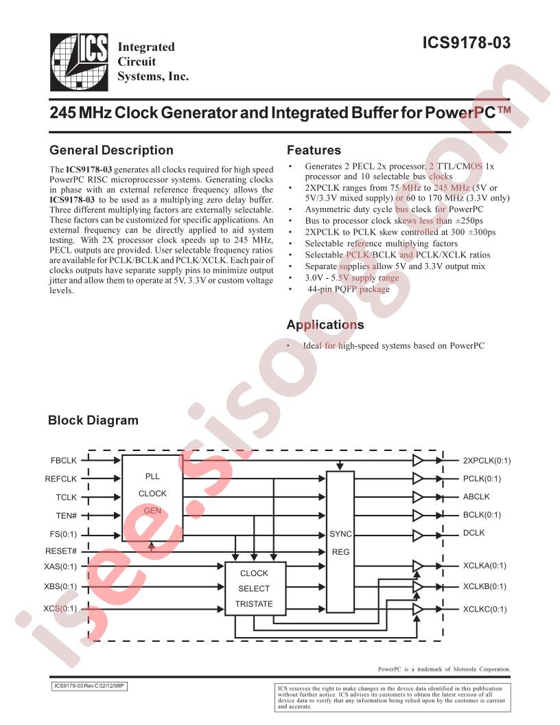 ICS9178Y-03