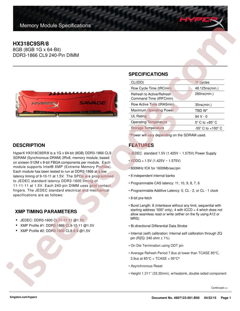 HX318C9SR-8