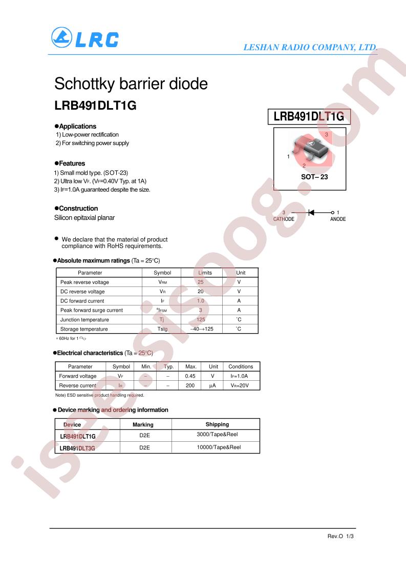 LRB491DLT1G