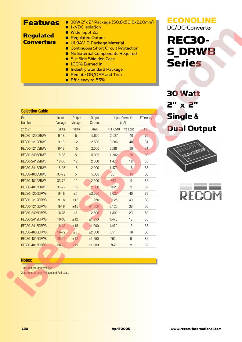 REC30-4812DRWB