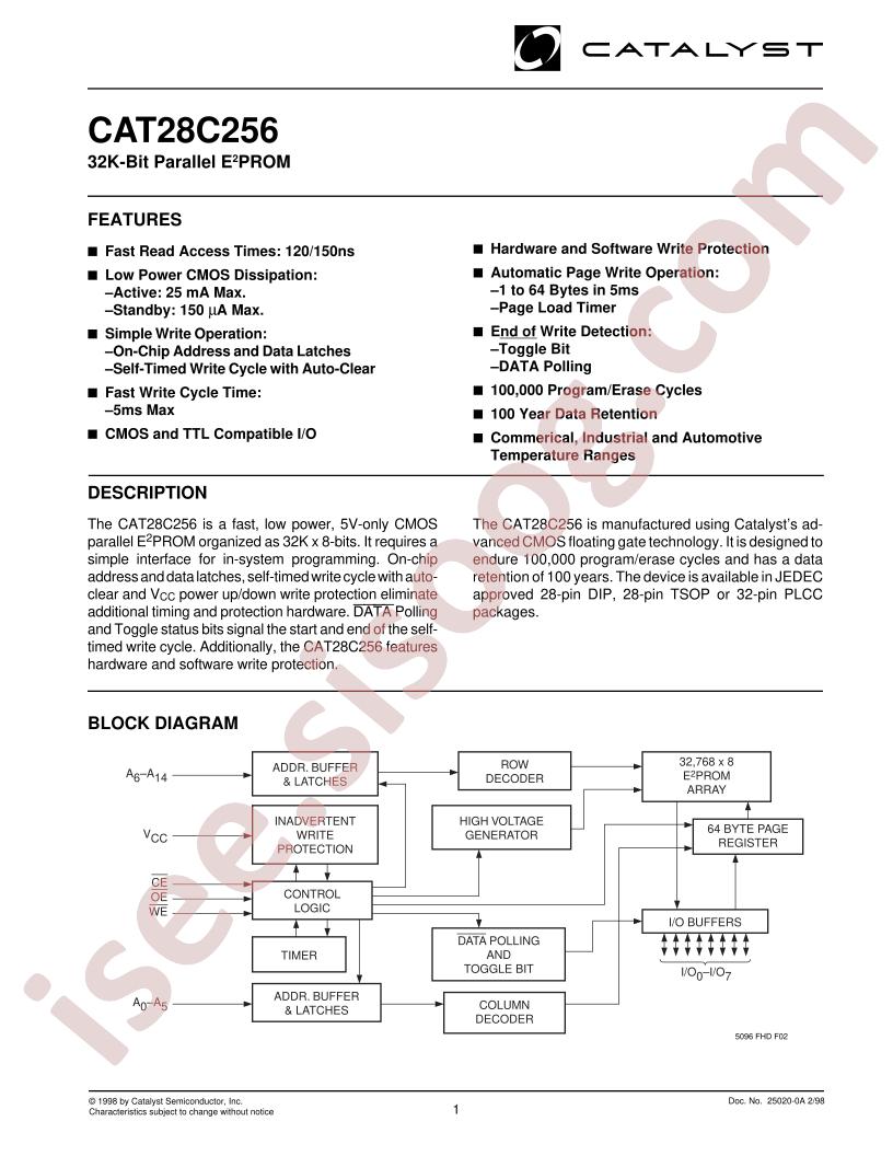 CAT28C256N-12T