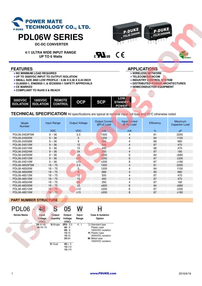 PDL06-48S3P3W