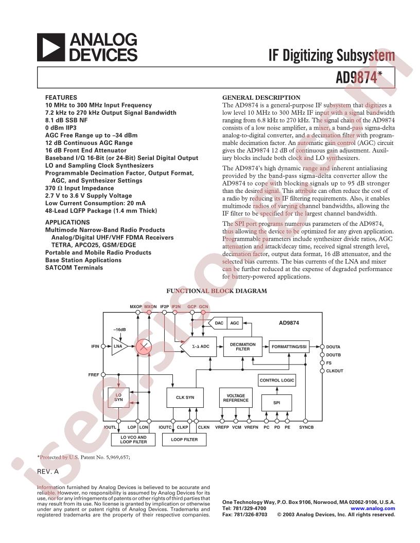 AD9874EB