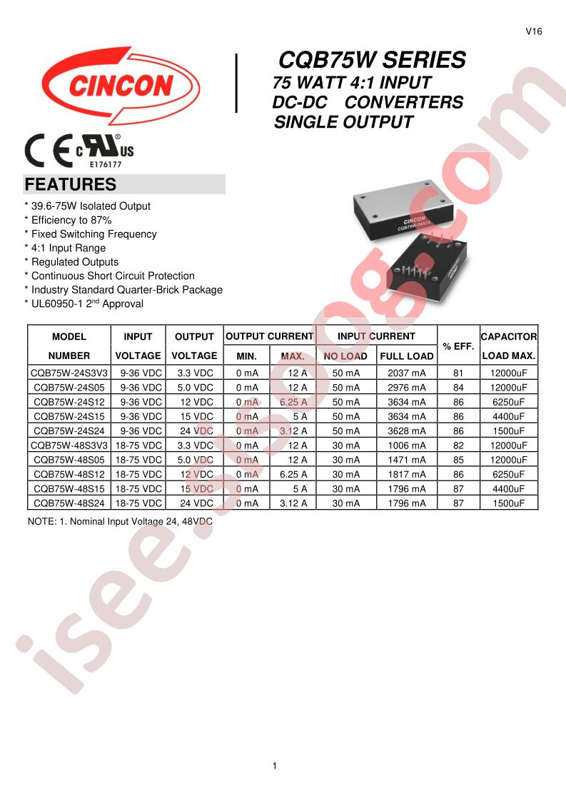 CQB75W-24S24