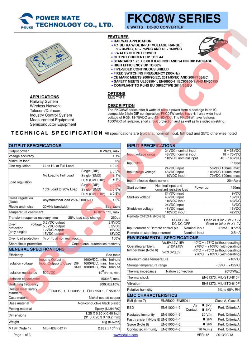 FKC08-110D15W