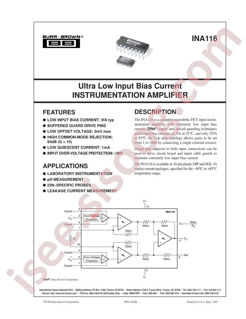 INA116U