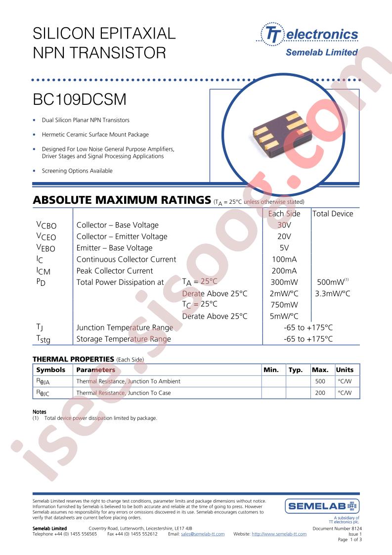BC109DCSM