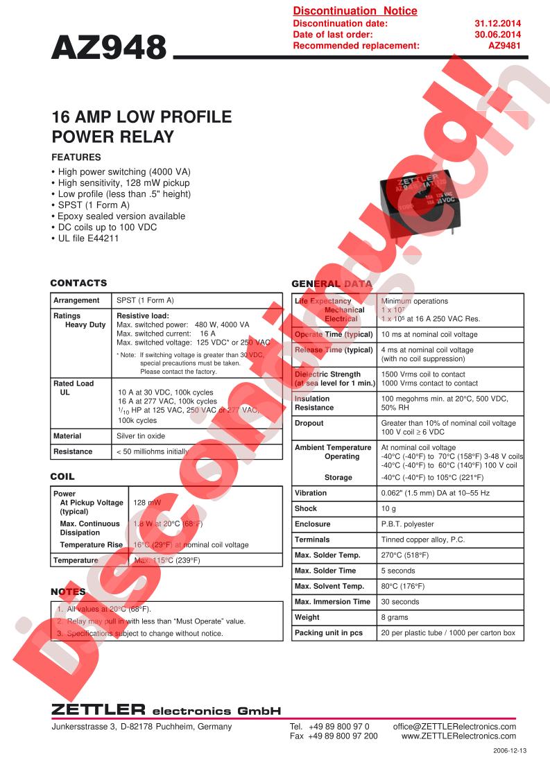 AZ948-1AET-100D