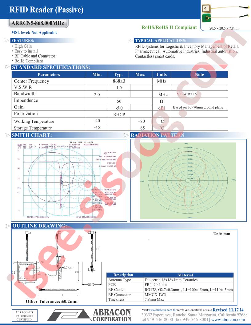 ARRCN5-868.000MHZ