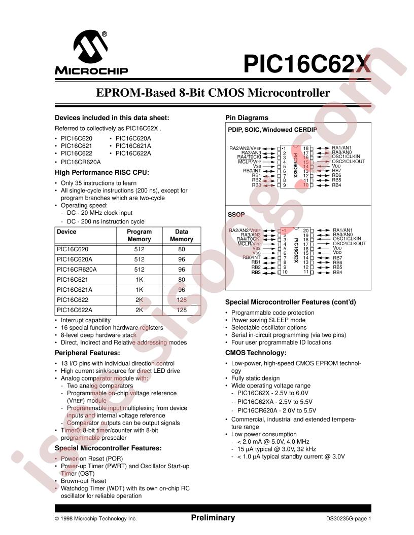 PIC16CR620A