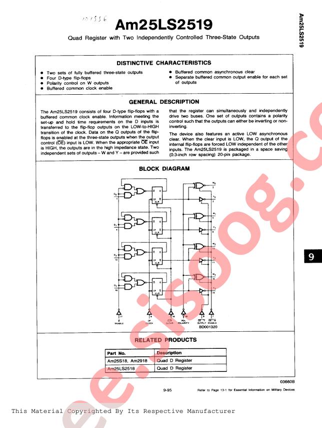 AM25LS2519DCB