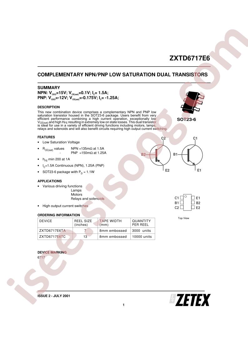 ZXTD6717E6TA