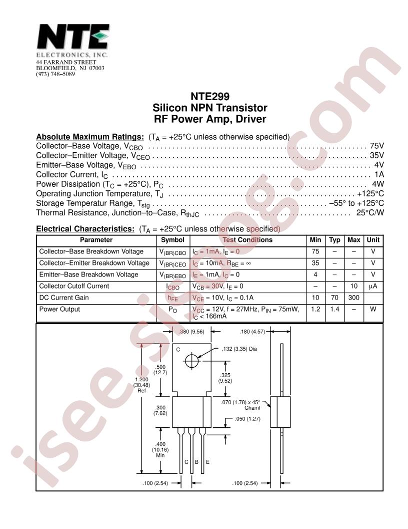 NTE299
