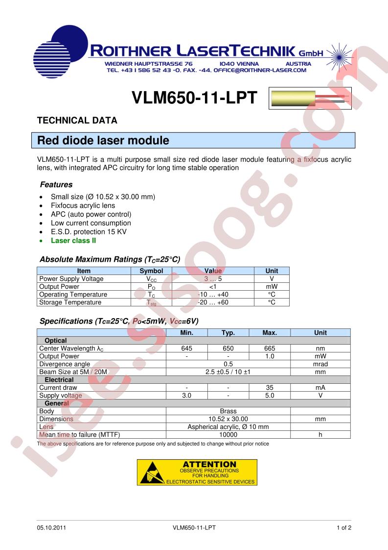 VLM650-11-LPT