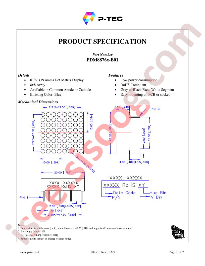 PDM8876A-B01