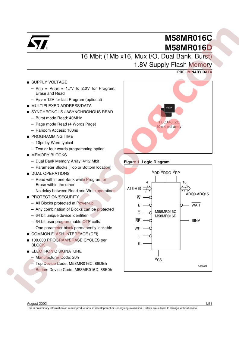 M58LR016D120ZC6T