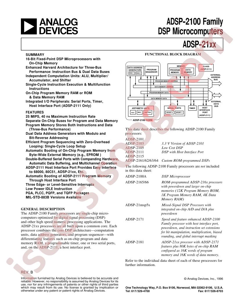 ADSP-2111KG-52