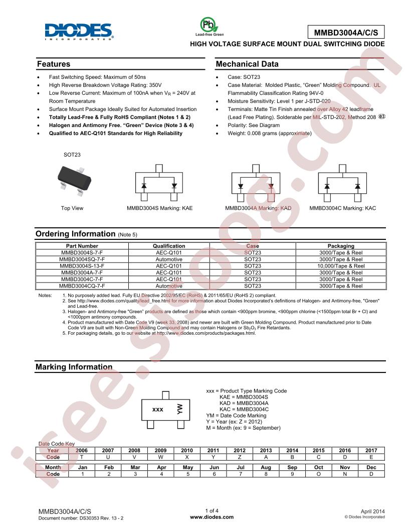 MMBD3004S-13-F