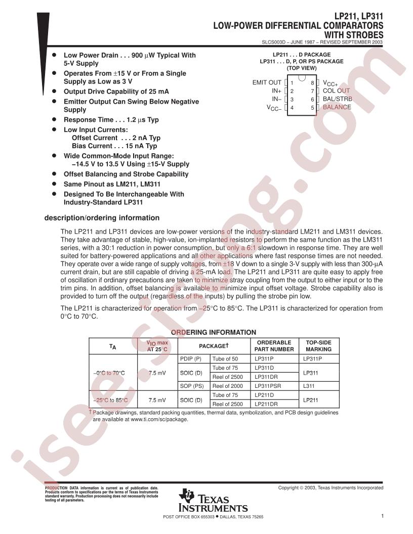 LP311DR