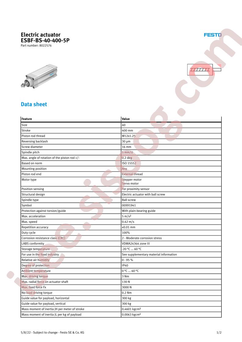 ESBF-BS-40-400-5P