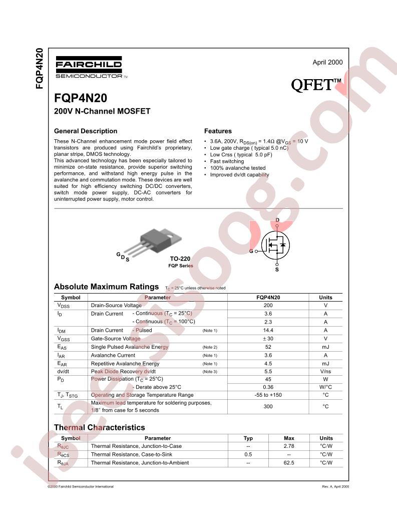 FQP4N20