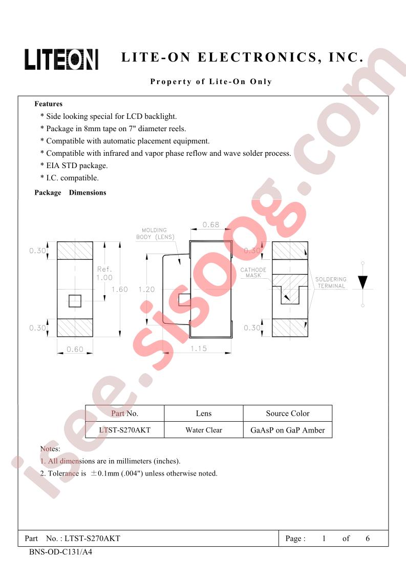 LTST-S270AKT