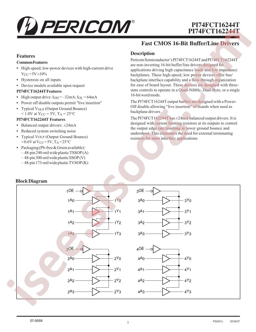 PI74FCT162244ATV