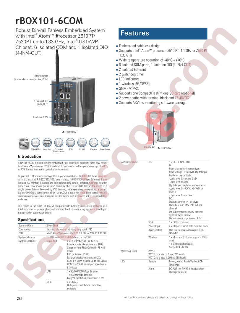 RBOX101-6COM