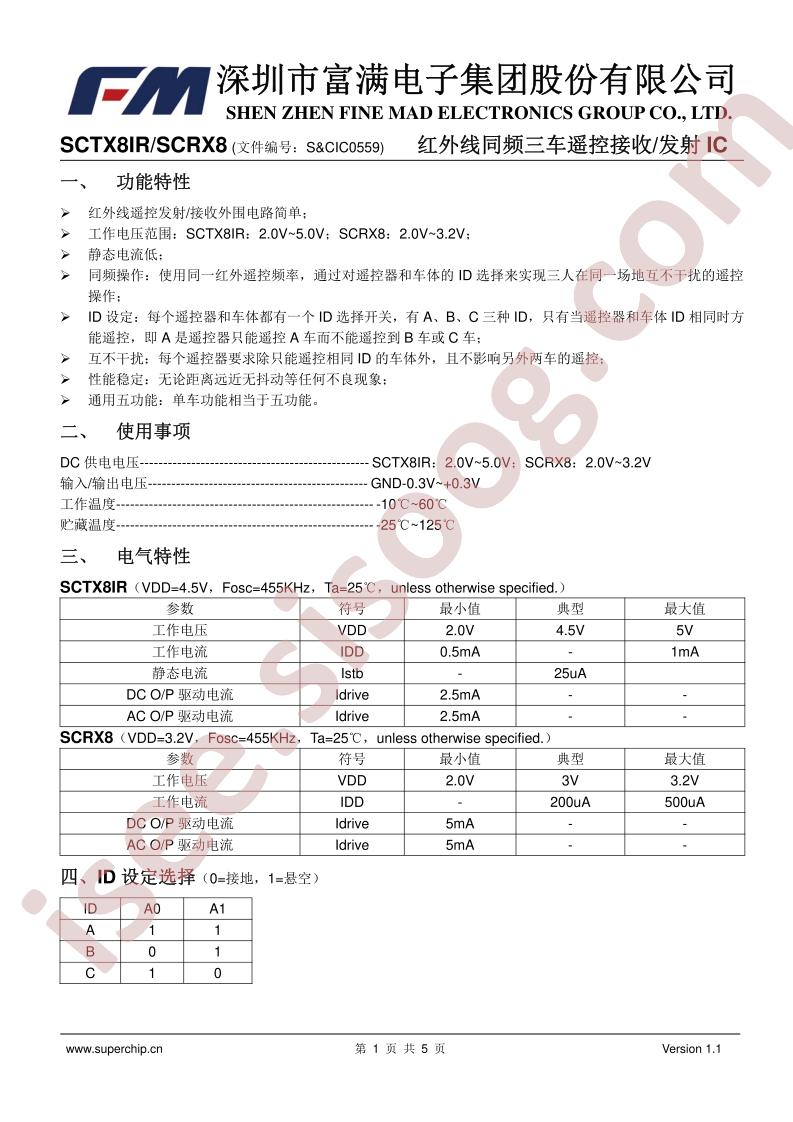 SCTX8IR