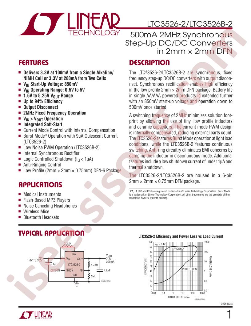 LTC3526EDC-2-TRPBF
