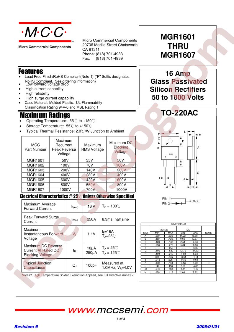 MGR1601-BP