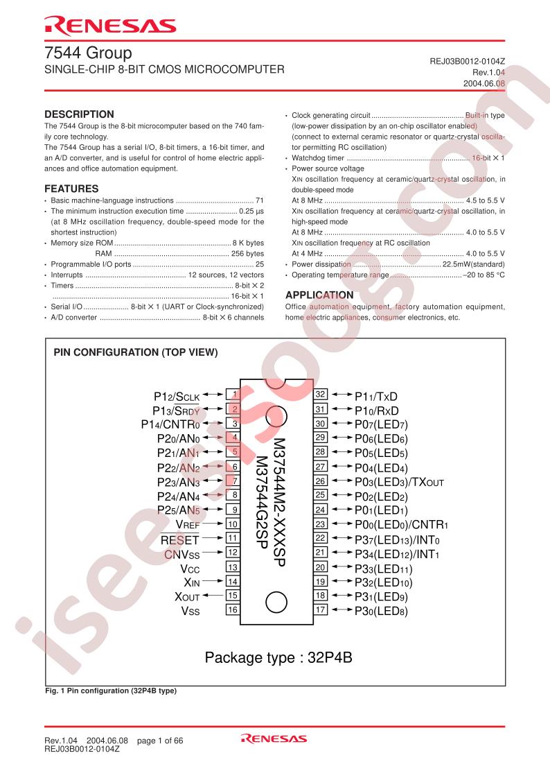 M37544M2-XXXSP