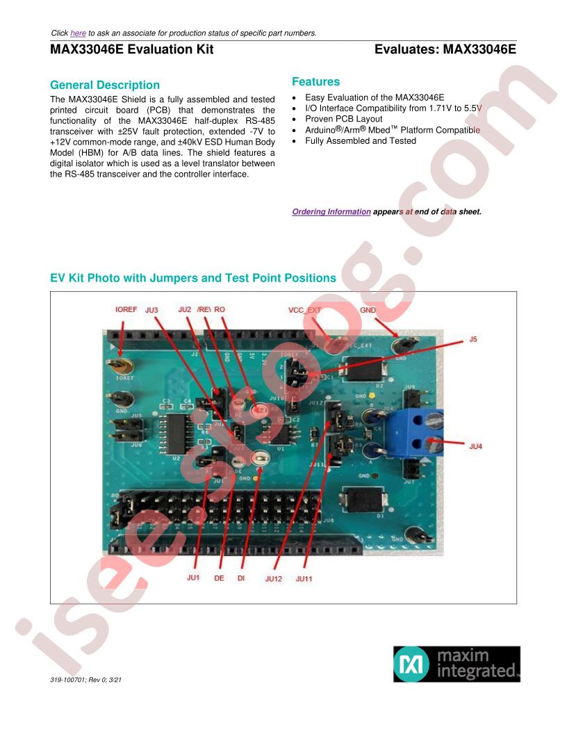 MAX33046EEVKIT