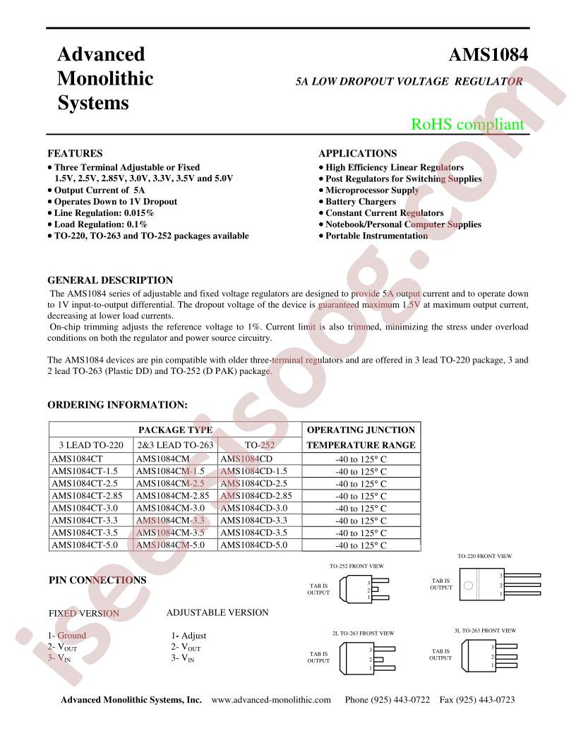 AMS1084CD-1.5